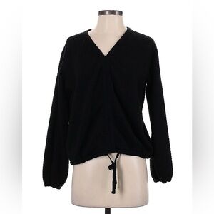Max Studio Black V-Neck Sweater